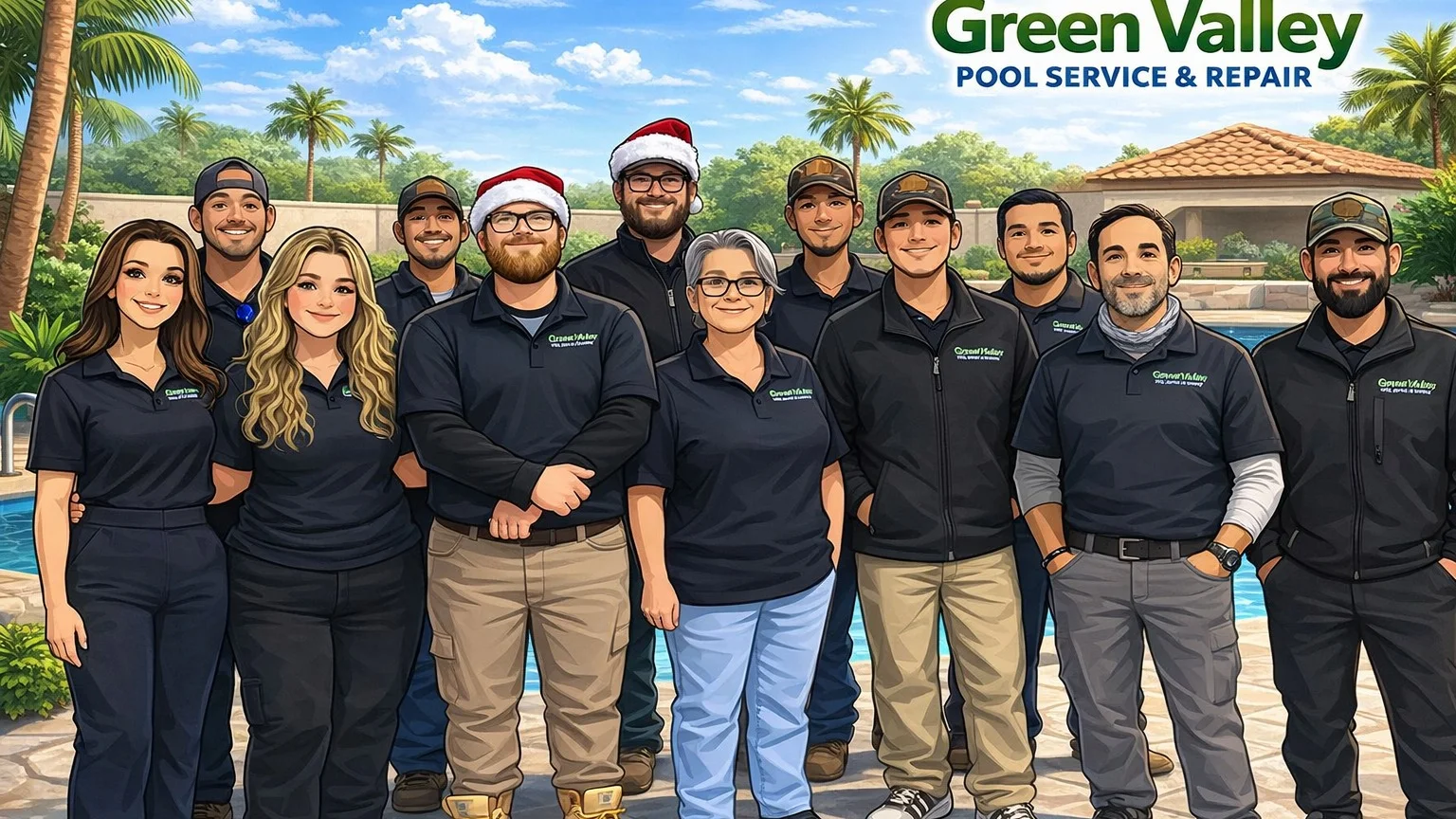 The Green Valley Pool Service Team in Yuma AZ